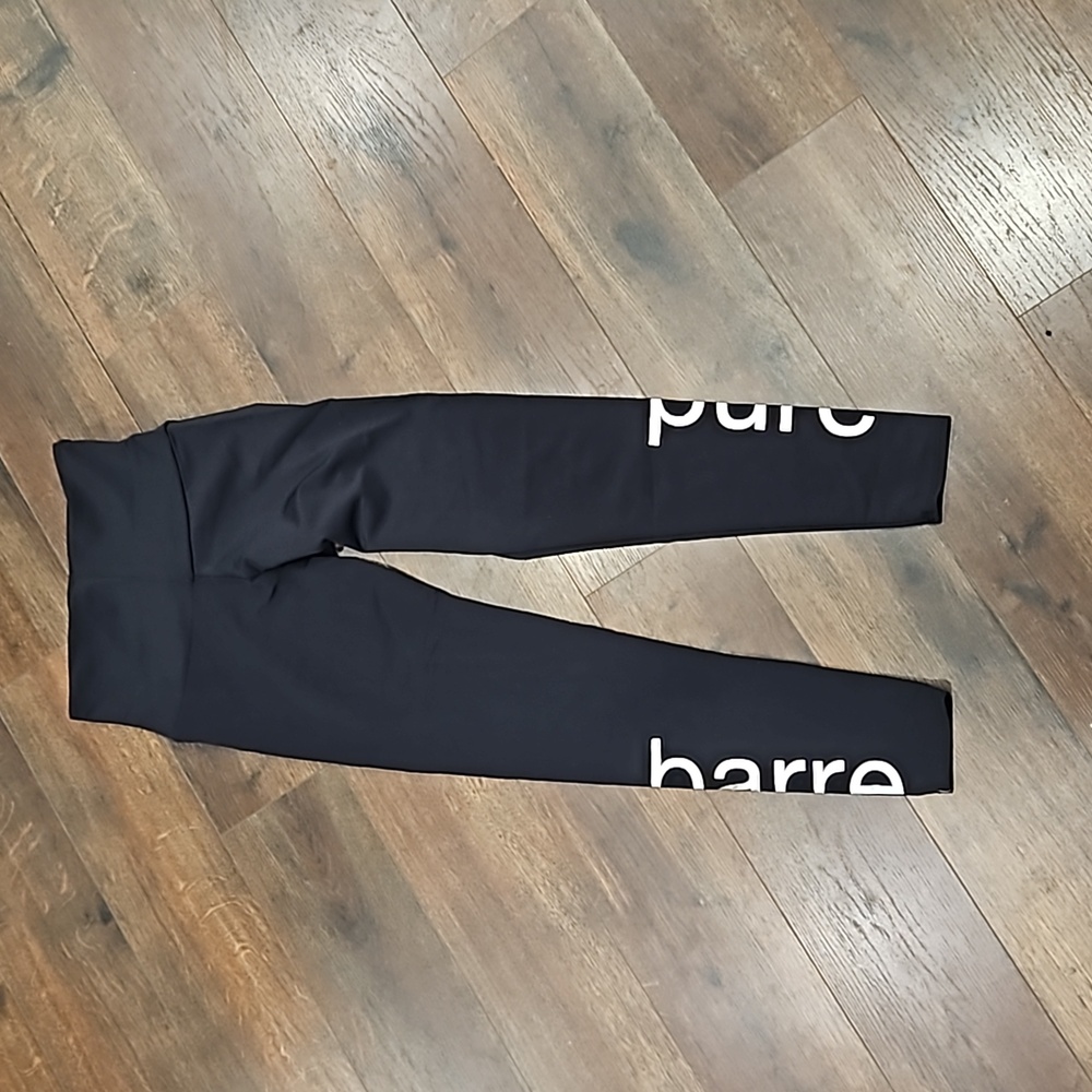 NWOT BLACK high rise Pure Barre Onzie Leggings xs